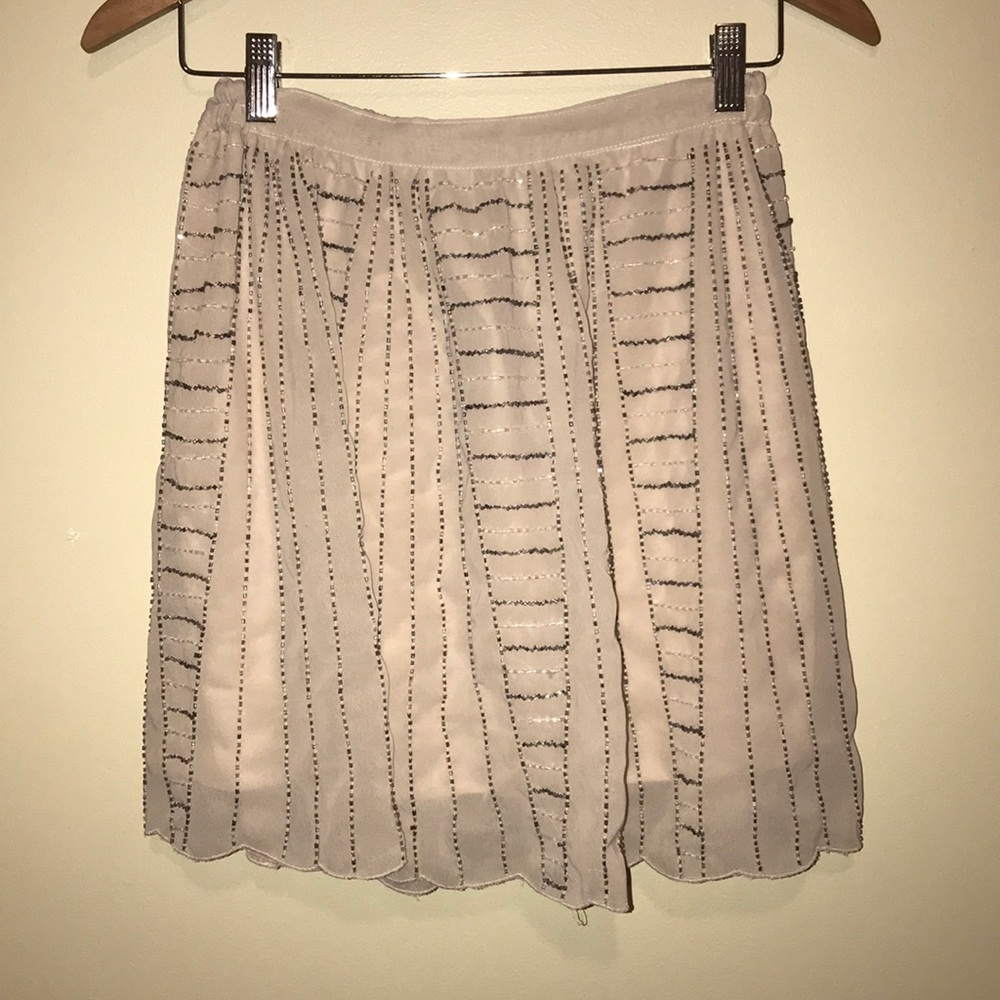 Angie beaded tan skirt
